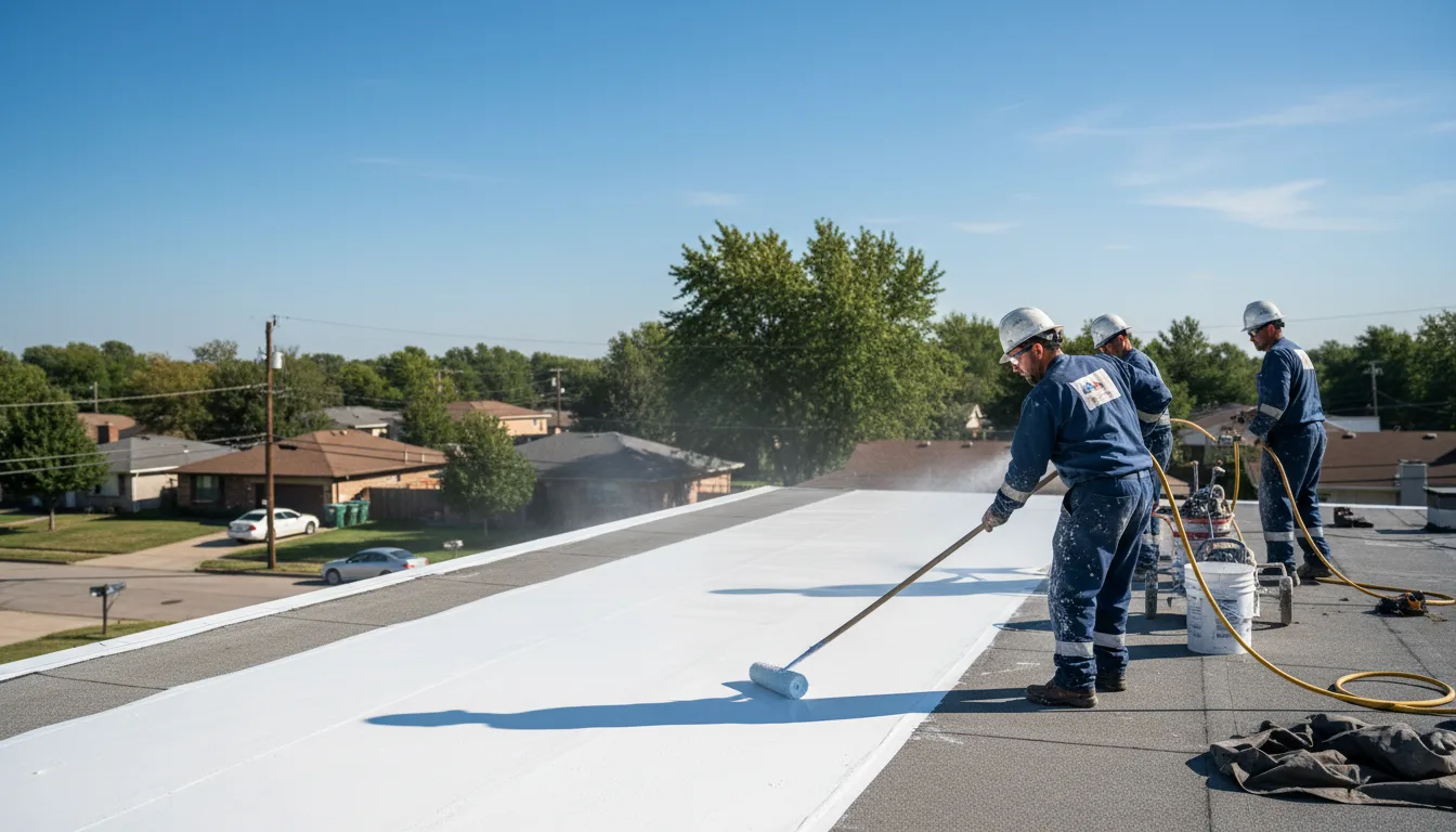 Commercial roof coating in Orfordville, WI near me